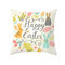 Easter Pillowcase Rabbit Egg Print Cushion Cover - 21