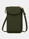 Women Multi-card Slots 6.5 Inch Phone Bag Crossbody Bag Shoulder Bag - Green