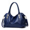 Soft Leather Elegant Designer Handbag Shoulder Bag For Women - Royal Blue