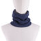 Men Winter Scarf Wool Plush Knit Thick Windproof Warm Vintage Outdoor Ski Cycling Scarf - Blue