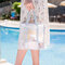 女性の夏の旅行保管袋スイミングウォッシュバッグ防水ビーチバッグ - グレー