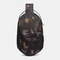 Men Oxford Anti-theft USB Charging Polyhedron Waterproof Outdoor Crossbody Bag Chest Bag Sling Bag - Camouflage