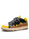 Men Stylish Non Slip Splicing Breathable Lace Up Casual Shoes - Yellow