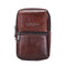 Ekphero جلد البقر أكياس حزام هاتف جيب الخصر حقيبة خمر حزام حقيبة كروسبودي للرجال - قهوة