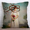 Vintage Abstract Printing Style Cushion Cover Soft Linen Cotton Pillowcases Home Car Sofa Office - #10