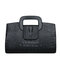 Women Retro PU Leather Handbag Hand Crocodile Pattern Crossbody bag - Black