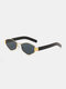 Unisex Metal Polygonal Full Frame Tinted Lenses Anti-UV All-match Sunglasses - Gold Frame Gray Lenses