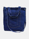 JOSEKO Women's Cotton Vintage Denim Distressed Shoulder Crossbody Bag - #05