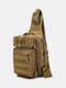 Nylon Outdoor Camo Pattern Multi-pockets Tactical Fish Bag Crossbody Bag Chest Bag - #03