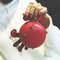 Women PU Leather Cute Crab Shape Coin Bag Casual Key Bag  - Red