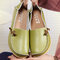LOSTISY Big Size Soft Multi-Way Wearing Pure Color Flat Loafers - Green2