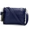 Women Casual Crossbody Bag Tassel Messenger Bag Leisure Zipper Shoulder Bag - Dark Blue