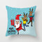 Cartoon Animals Christmas Linen Throw Pillow Case Home Sofa Christmas Decor Cushion Cover - #3