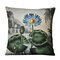 Nordic Retro Flower Tulip Linen Pillow Case Home Fabric Sofa Cushion Cover - #2