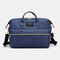 Women Canvas Casual Mummy And Kids Patchwork Backpack - Dark Blue