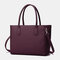 QUEENIE Women Casual Shopping Multifunction Patchwork Shoulder Bag - Purple