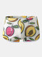 Mens Funny Fruit Print Boxer Briefs Mesh Breathable U Convex Underwear - Pink