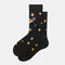 Socks Male Stockings Female Trend Starry Sky Tube Cotton Socks Street Europe And America - Black