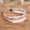 Ethnic Embroidery Lace Girl Headband Rural Girl Wind Suede Floral Fabric Headband Hair Accessories - 04