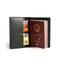 Men Genuine Leather Passport Holder Wallet Card Holder - Black