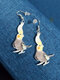 Acrylique Colibri Pigeon Eagle Hibou Perroquet Boucles d'oreilles Boucles d'oreilles en forme d'oiseau - #04