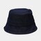 Unisex Denim Broken Holes Made-old Fashion Outdoor Sunshade Bucket Hat - #08