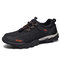 Men Outdoor Waterproof Cloth Slip Resistant Casual Hiking Sneakers - Black