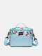 JOSEKO Women's Polyester Outdoor Insulation Bag Portable Picnic Bento Bag Lunch Box Bag Refrigerated Ice Bag - Blue