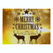 गोल्डन प्रिंटिंग सीरीज़ क्रिसमस कॉटन मैट होम फैब्रिक टेबल मैट किचन वेस्टर्न मैट - # 4