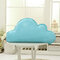 Glitter Star Heart Moon Cloud Shape Throw Pillow PU Sofa Bed Car Office Cushion - Blue Cloud