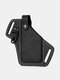 Menico Men's EDC Leather Vintage Keychain Clip Phone Bag Waist Bag Wallet - Black