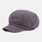 Painter Hat Octagonal Hat Season Warm Hat Octagonal Cap - Gray