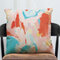 Colorful Scrawl Pattern Cotton Linen Square Cushion Cover Throw Pillow Case Sofa Home Decor - E
