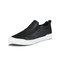 Men Slip Resistant Side Zipper Pure Color Brief Casual Shoes - Black&White