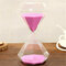 3/5 Minutes Sandglass Temporizador de cozinha Crystal Hourglass Craft Gift Ornament Home Decor - Rosa