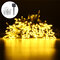 3mx3m LED Solarbetriebene Fairy String Vorhang Licht Lampe Outdoor Party Xmas Party - Warmweiß