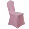 Elegante color sólido elástico elástico silla cubierta de asiento ordenador comedor Hotel decoración de fiesta - Rosa claro