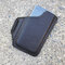 Men EDC Genuine Leather Retro 6.3 Inch Phone Bag - Black