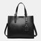 Women Retro Large Capacity Crossbody Bag Handbag Satchel Bag - Black