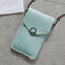 Women 6.3 Inch Touch Screen Chain Casual Crossbody Bag Phone Bag - Blue