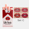Smoke Tube Lipstick Set Matte Velvet Lipstick Cigarette Lasting Silky Smooth Lip Stick  - C
