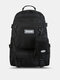 Women Oxford Casual Large Capacity Waterproof Backpack - Black
