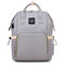 Large Capacity Diaper Bag Mommy Backpack For Men Or Women - Grey