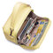 Women Argyle Handbag Multifunction Solid Crossbody Bag - Yellow
