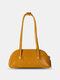 Simple Candy Color Multifunctional Handbag Bag - Yellow