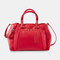 تصميم نسائي 15.6 بوصة حقيبة كمبيوتر محمول صلبة متعددة الوظائف حقيبة كروس بودي - أحمر
