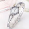 Fashion Quartz Wristwatch Gold Silver Steel Strap Round Dial Watches Sweet Jewelry for Women - #3