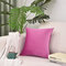 Nordic Solid Color Square Velvet Throw Pillowcase Soft Waist Pillowcases Rectangular Cushion Cover - #12
