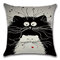 1 PC Cartoon Cat Hug Pillowcase Cushion Cover Home Linen Throw Pillow Cover Bags Home Car Decor - #4