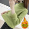 Long-sleeved Thick Knit Bottoming Shirt Top Pullover High-neck Sweater - Green